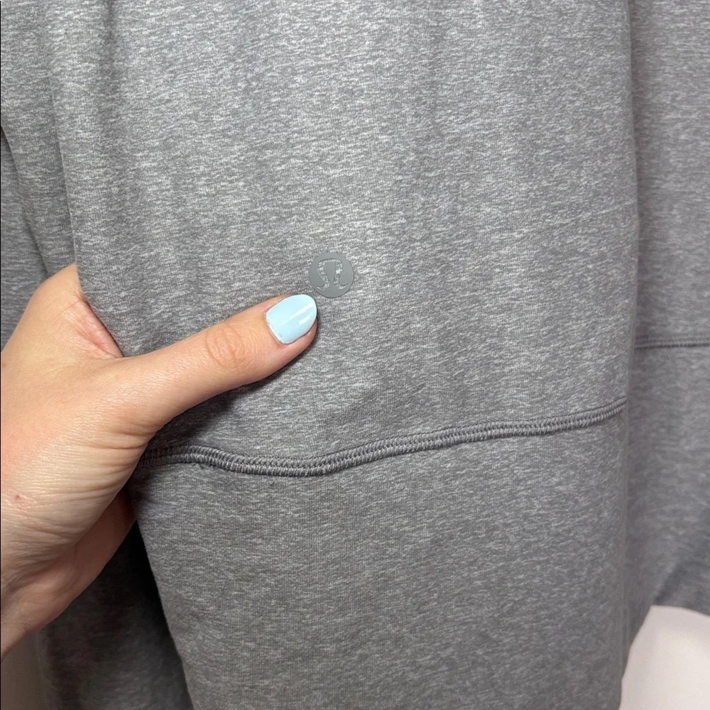 NEW Lululemon Ready to Rulu Pullover Heathered Raceway Grey Size 10